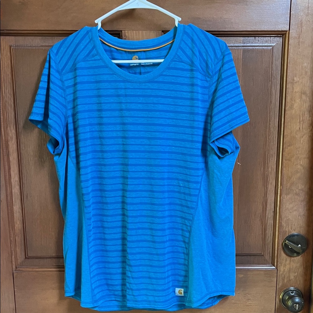Carhartt Blue Striped Tee